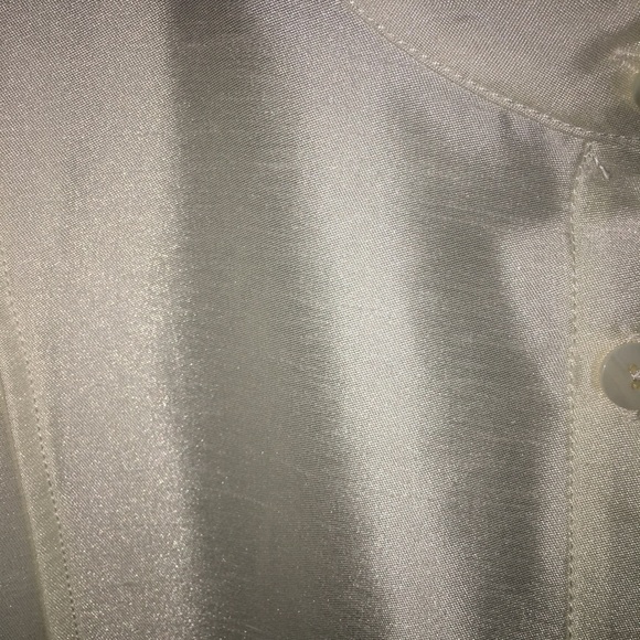 Linea by Louis Dell'Olio Faux Shantung Band Collar Shirt Shacket - Picture 6 of 13